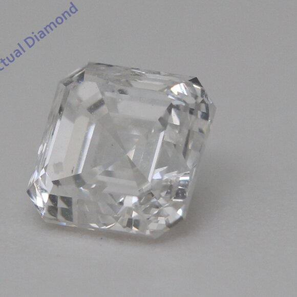 Asscher Natural Diamond Pendant 14K Gold (1.03 Ct H Vs1) Gia C54200008 - Picture 6 of 6